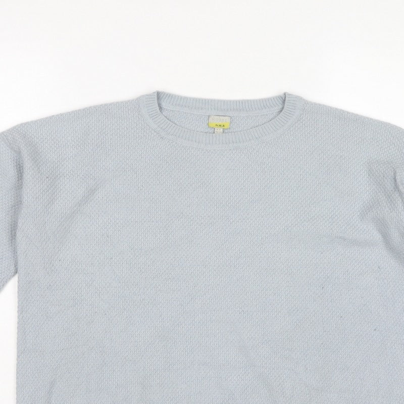 Hobbs NW3 Women’s Light Blue UK 8 Crew Neck Knit Pullover Jumper