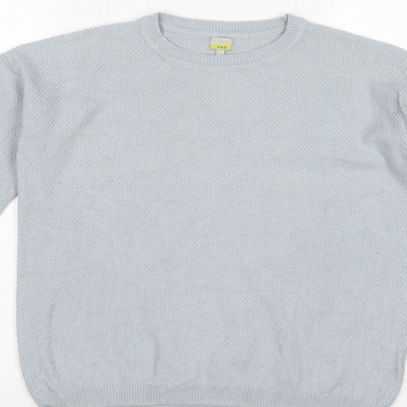 Hobbs NW3 Women’s Light Blue UK 8 Crew Neck Knit Pullover Jumper