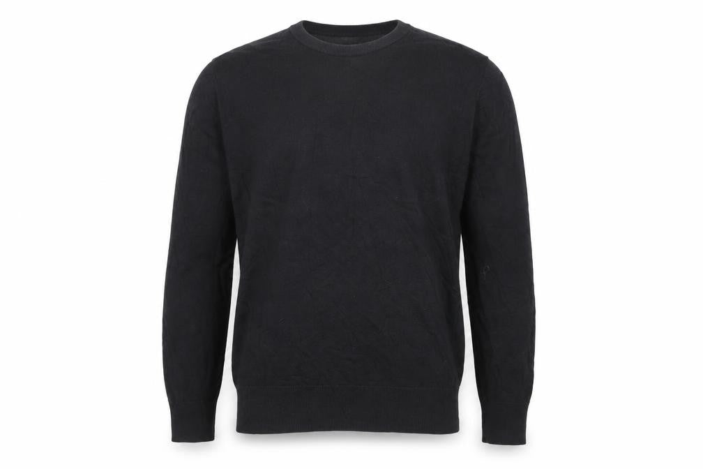 UNIQLO Men’s Black M Cotton Crew Neck Knit Pullover Jumper