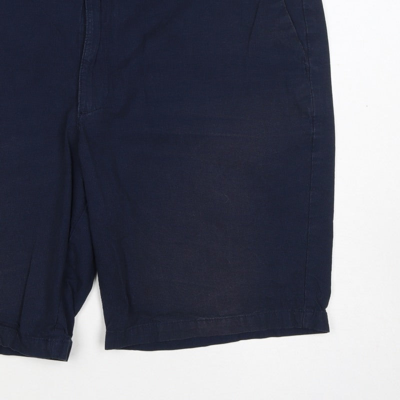 Marks and Spencer Men's Blue 2XL 44in Cotton Chino Shorts