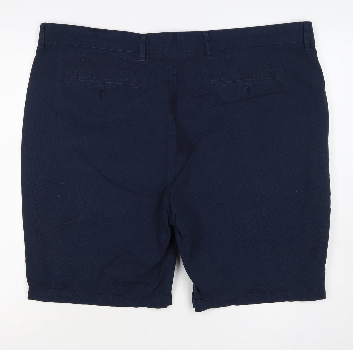 Marks and Spencer Men's Blue 2XL 44in Cotton Chino Shorts