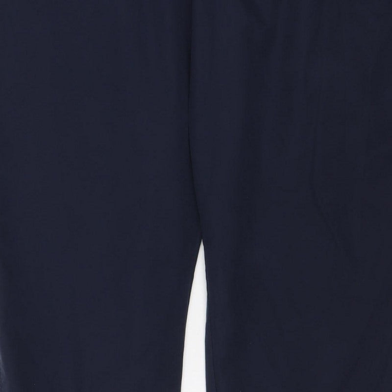 M&S Women’s Navy Blue Size 12 Short Straight Leg Trousers