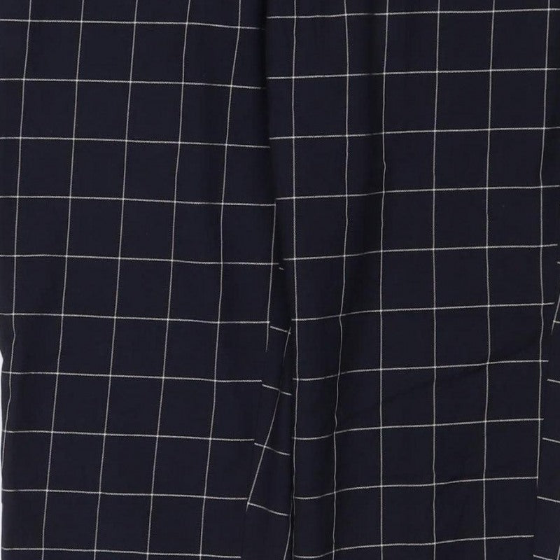 Topman Women’s Black Check Tailored Straight Trousers UK 6