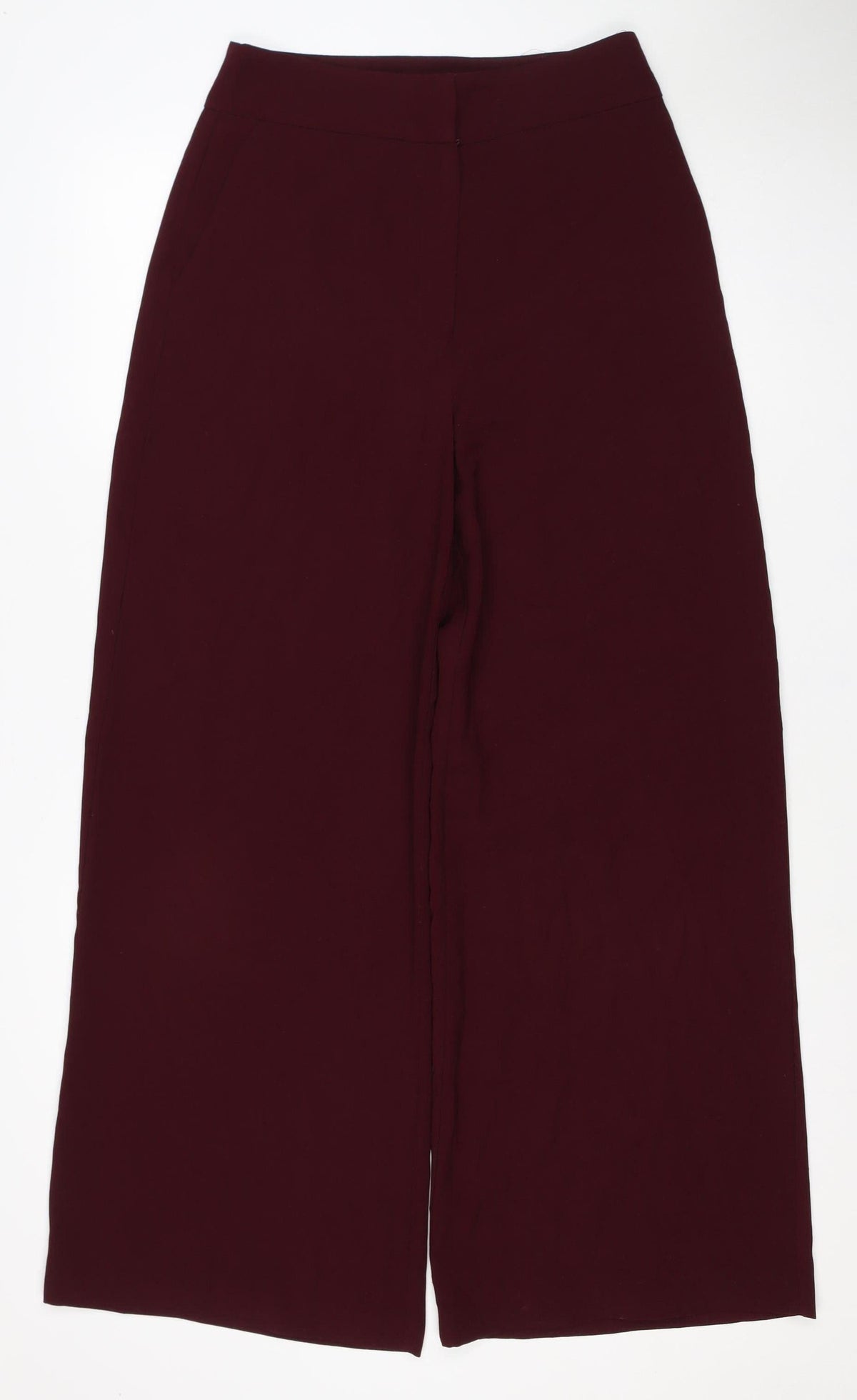 Oasis Women Red Wide-Leg Dress Trousers Size 10