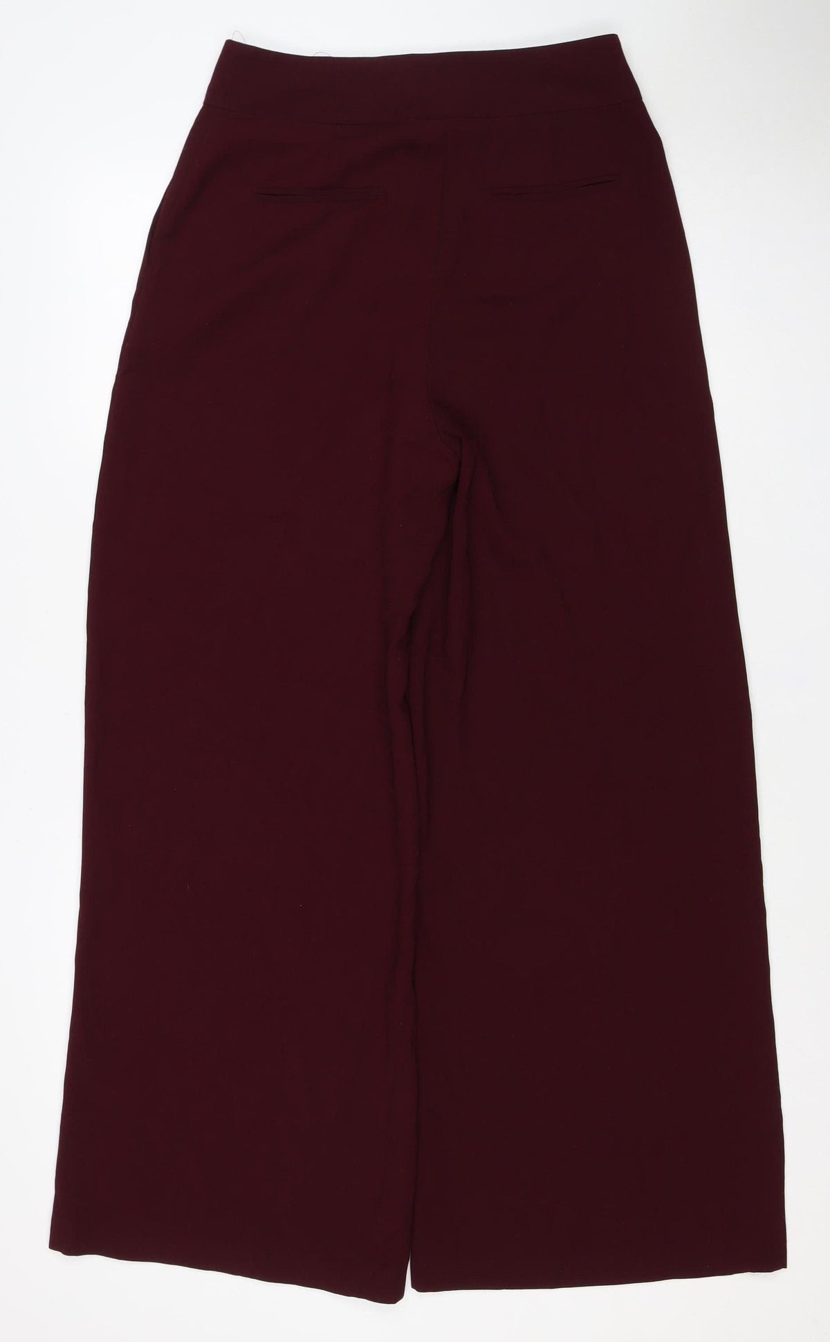 Oasis Women Red Wide-Leg Dress Trousers Size 10