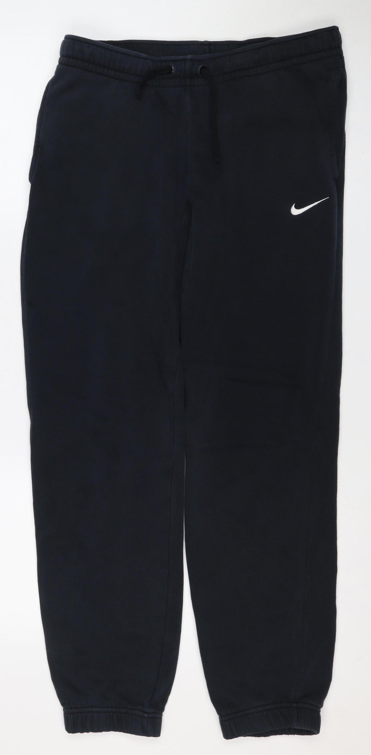 Nike Men’s Black S Fleece Jogger Sweatpants Drawstring Tapered