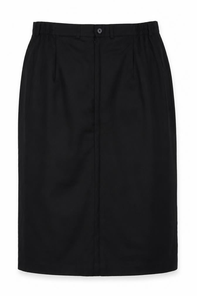 M&S Women's Black UK 18 Knee Length Pencil Work Skirt Pockets