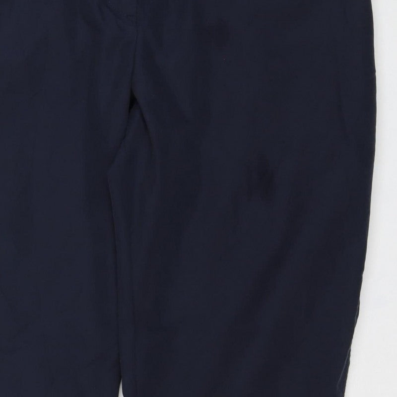 Marks and Spencer Women Navy Size 12 Straight Work Trousers