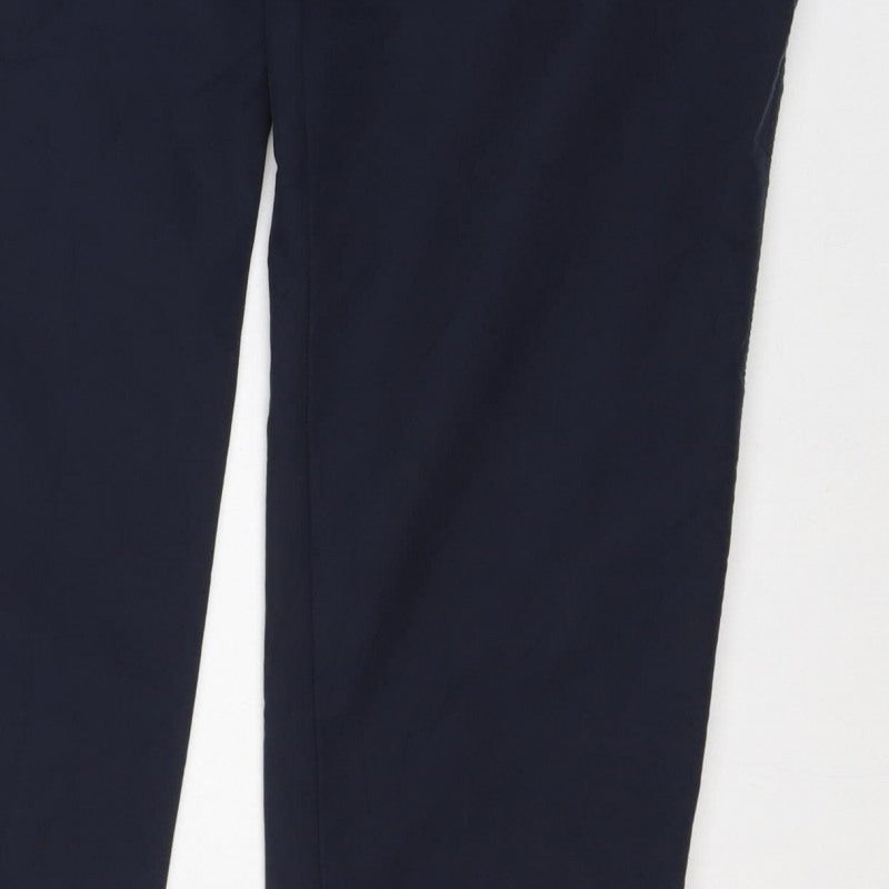 Marks and Spencer Women Navy Size 12 Straight Work Trousers