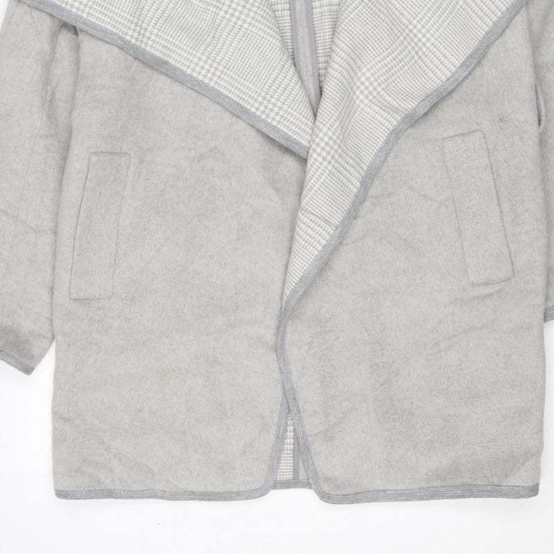 RJR John Rocha Women’s Grey Check Biker Jacket UK 14 Lined Zip