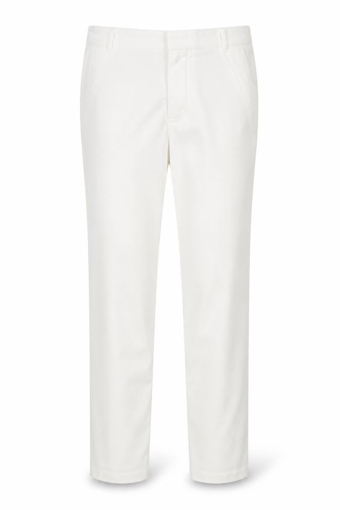 Zara Basic Women White UK 10 Straight Leg Tailored Trousers