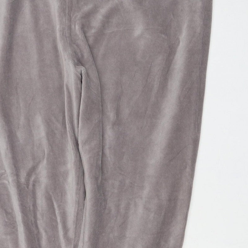 Marks and Spencer Women Grey UK 22 Regular Stretch Jersey Leggings