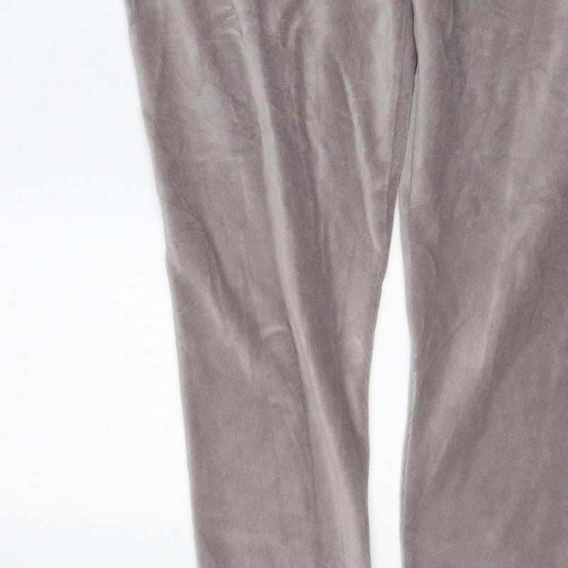 Marks and Spencer Women Grey UK 22 Regular Stretch Jersey Leggings