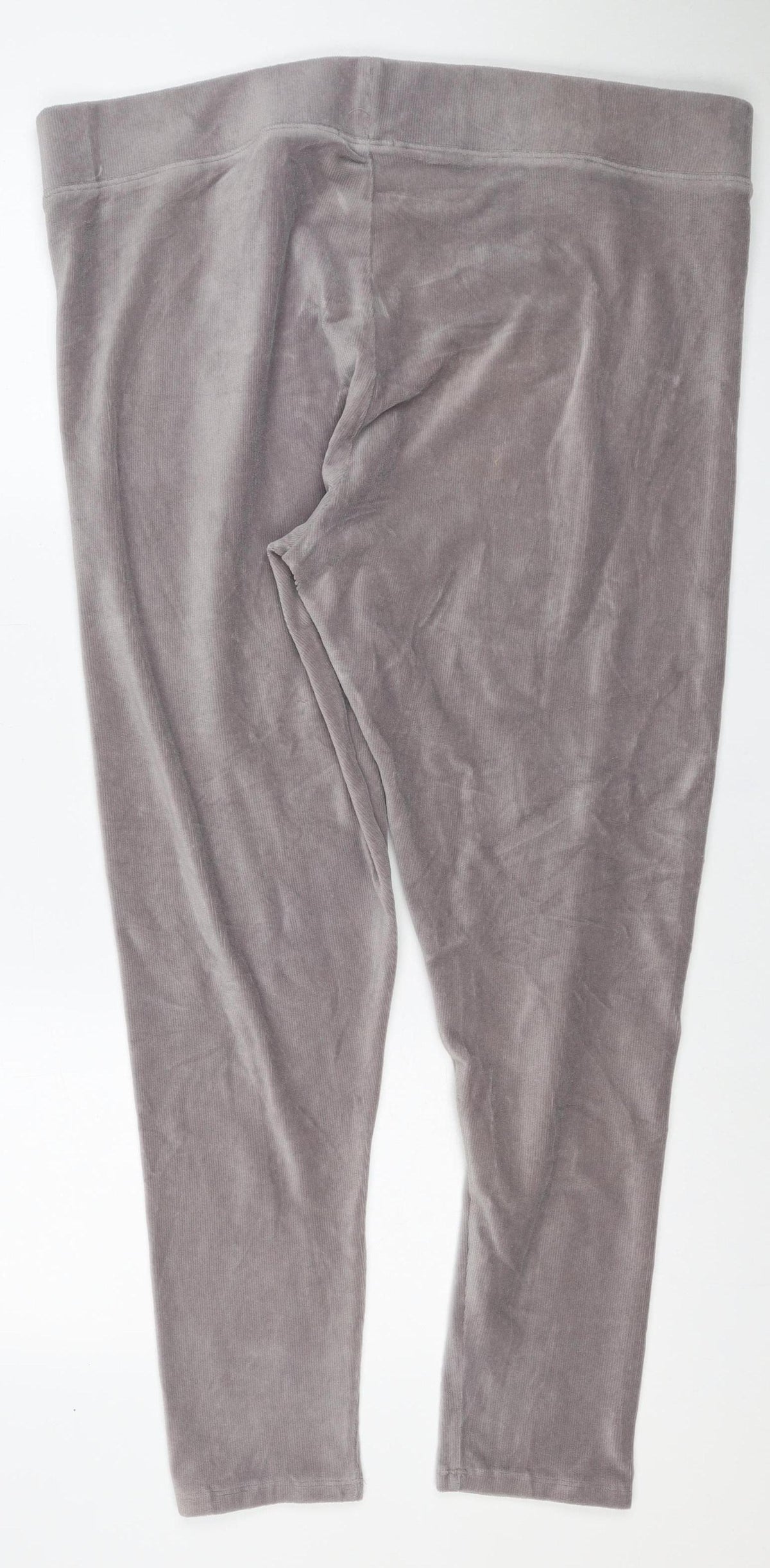 Marks and Spencer Women Grey UK 22 Regular Stretch Jersey Leggings