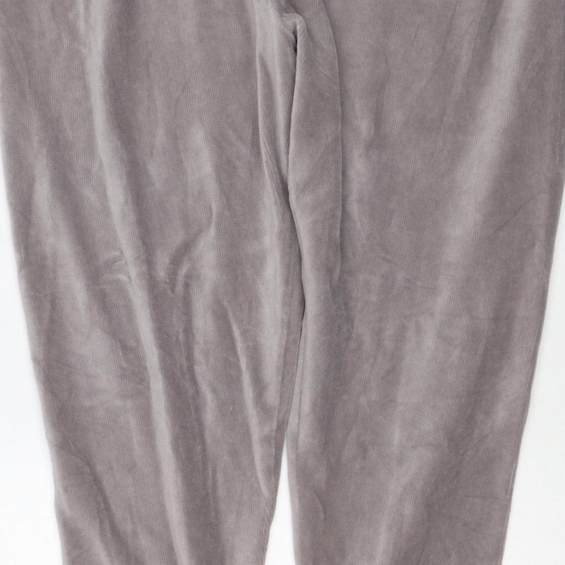 Marks and Spencer Women Grey UK 22 Regular Stretch Jersey Leggings