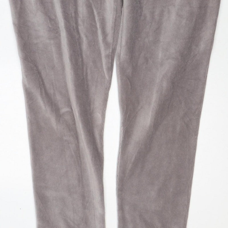 Marks and Spencer Women Grey UK 22 Regular Stretch Jersey Leggings