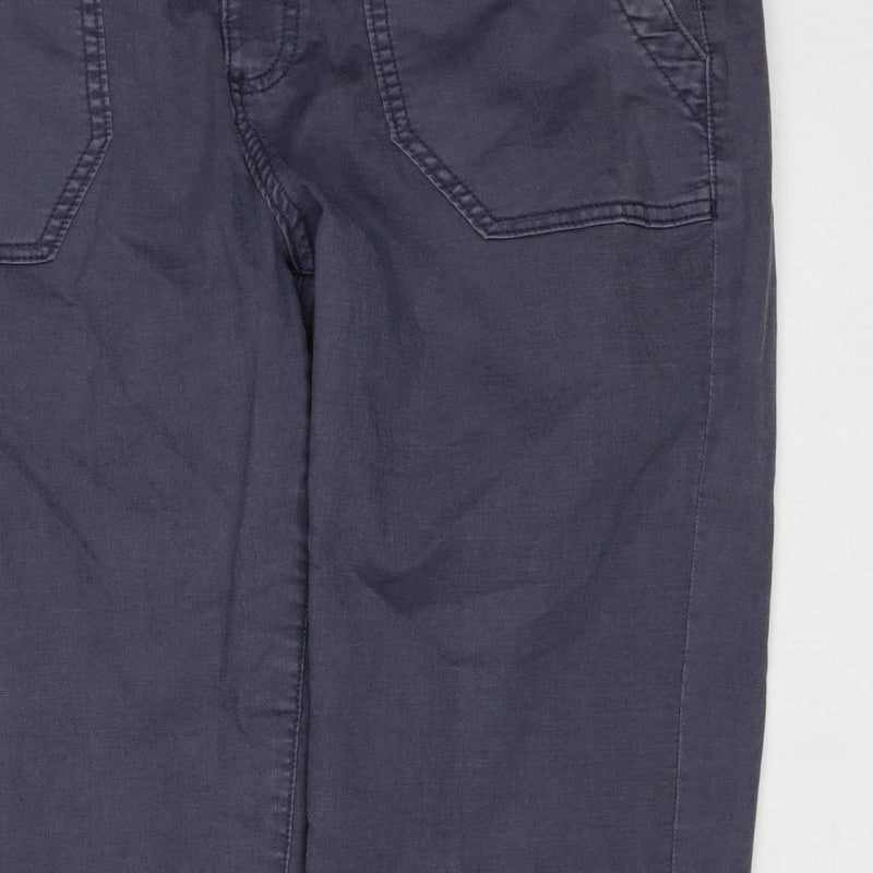 Marks & Spencer Women Grey Size 12 Short Tapered Stretch Jeans