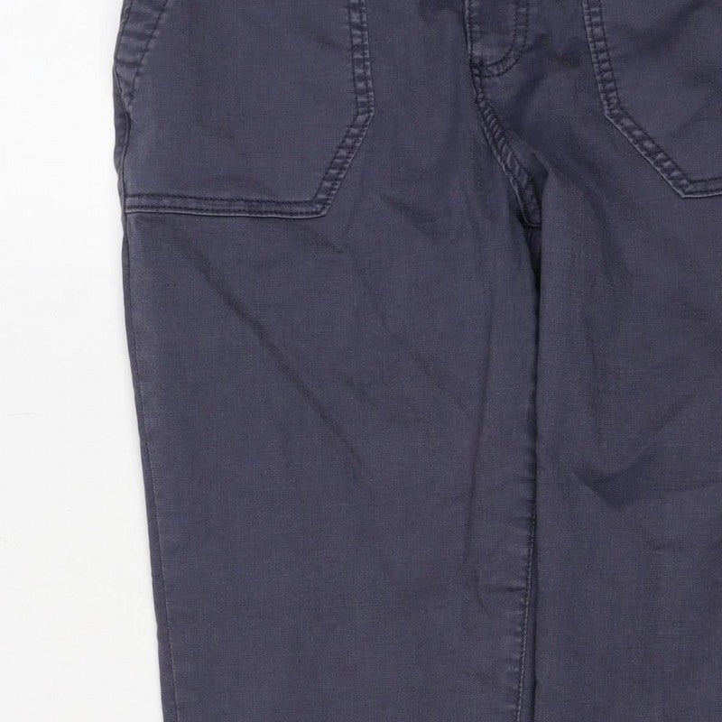 Marks & Spencer Women Grey Size 12 Short Tapered Stretch Jeans