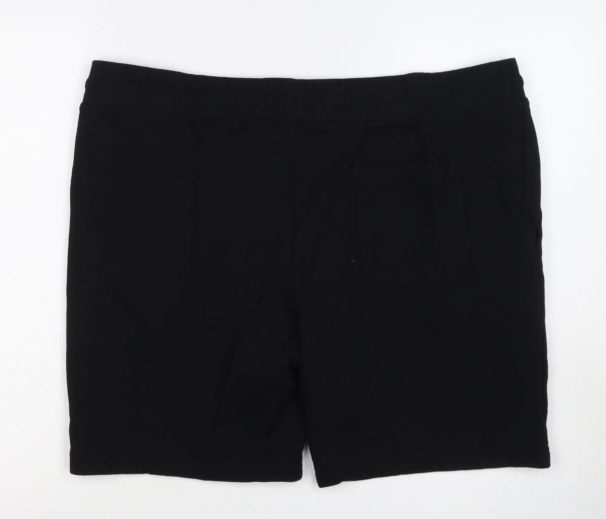 M&S Men’s Black 2XL Regular Fit Drawstring Sweat Shorts