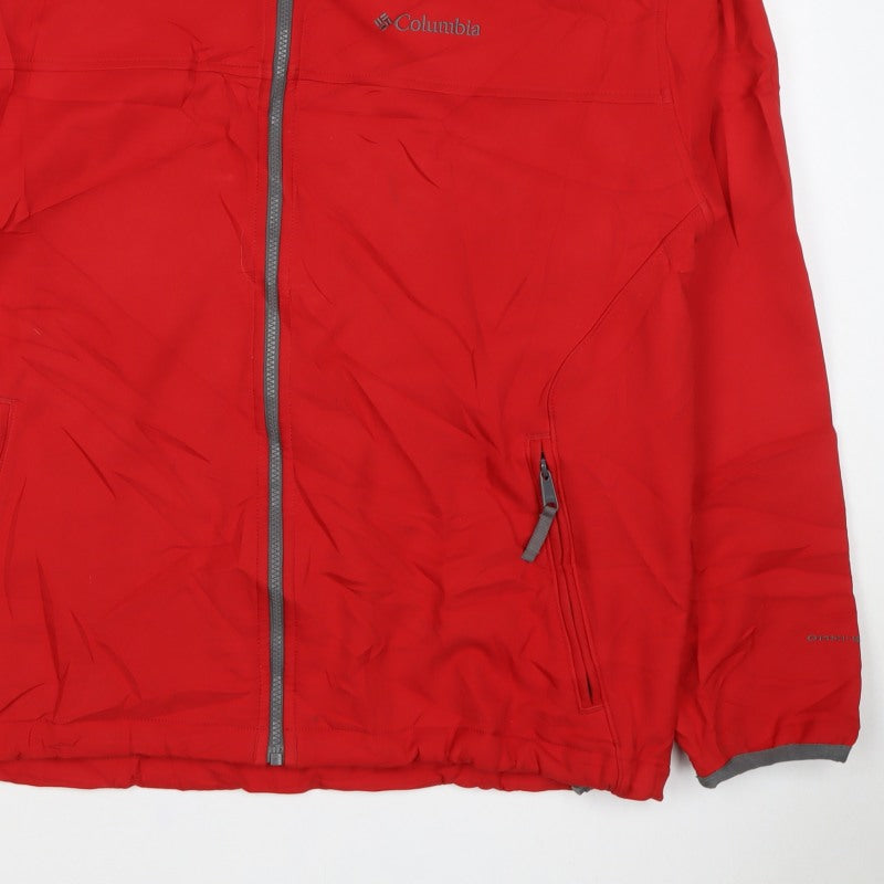 Columbia Men’s Red XL Omni-Shield Softshell Full Zip Outdoor Jacket