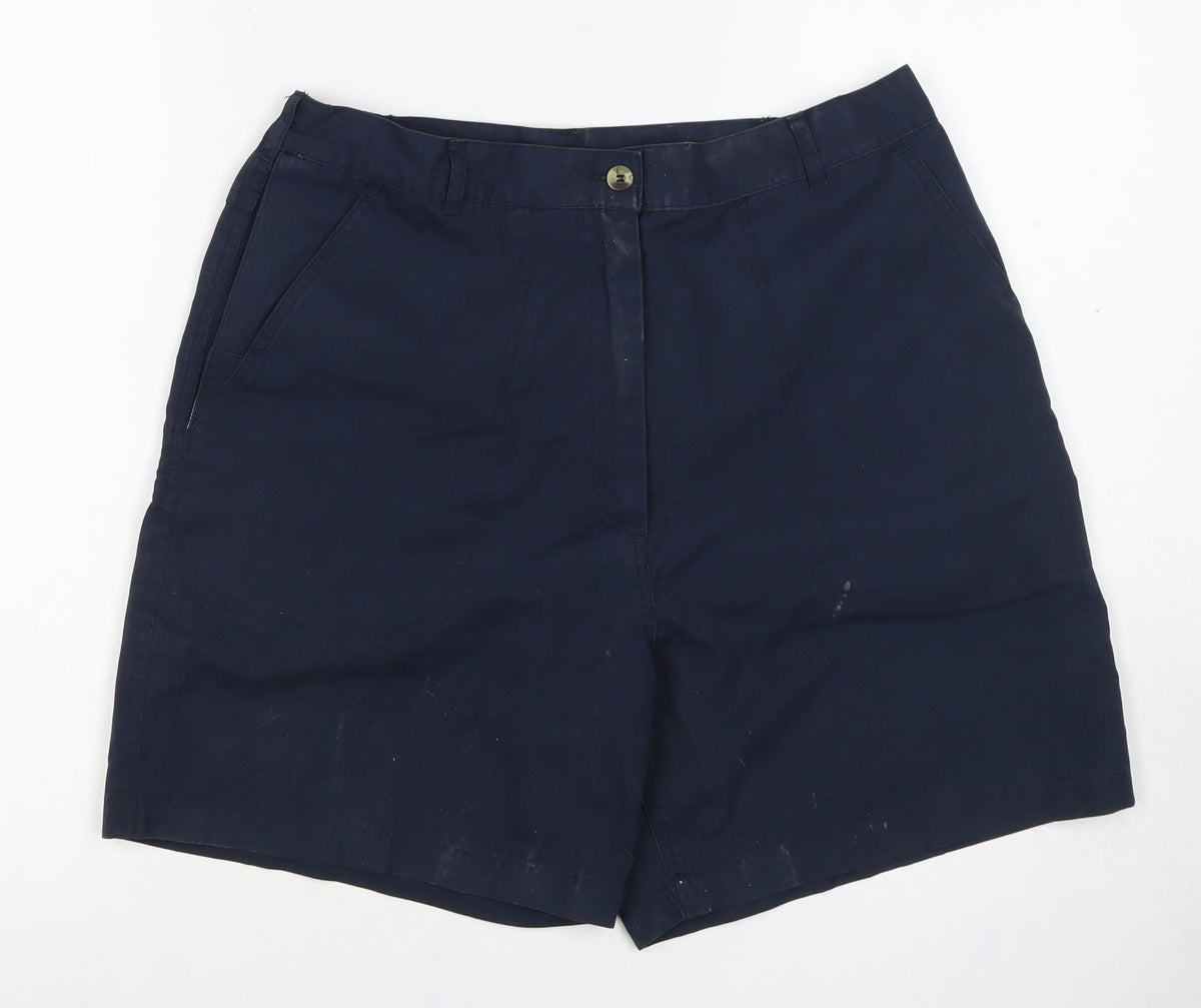 Regatta Women’s Navy Blue UK 16 Outdoor Hiking Shorts Cotton Stretch