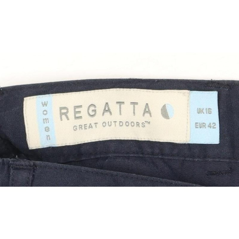 Regatta Women’s Navy Blue UK 16 Outdoor Hiking Shorts Cotton Stretch