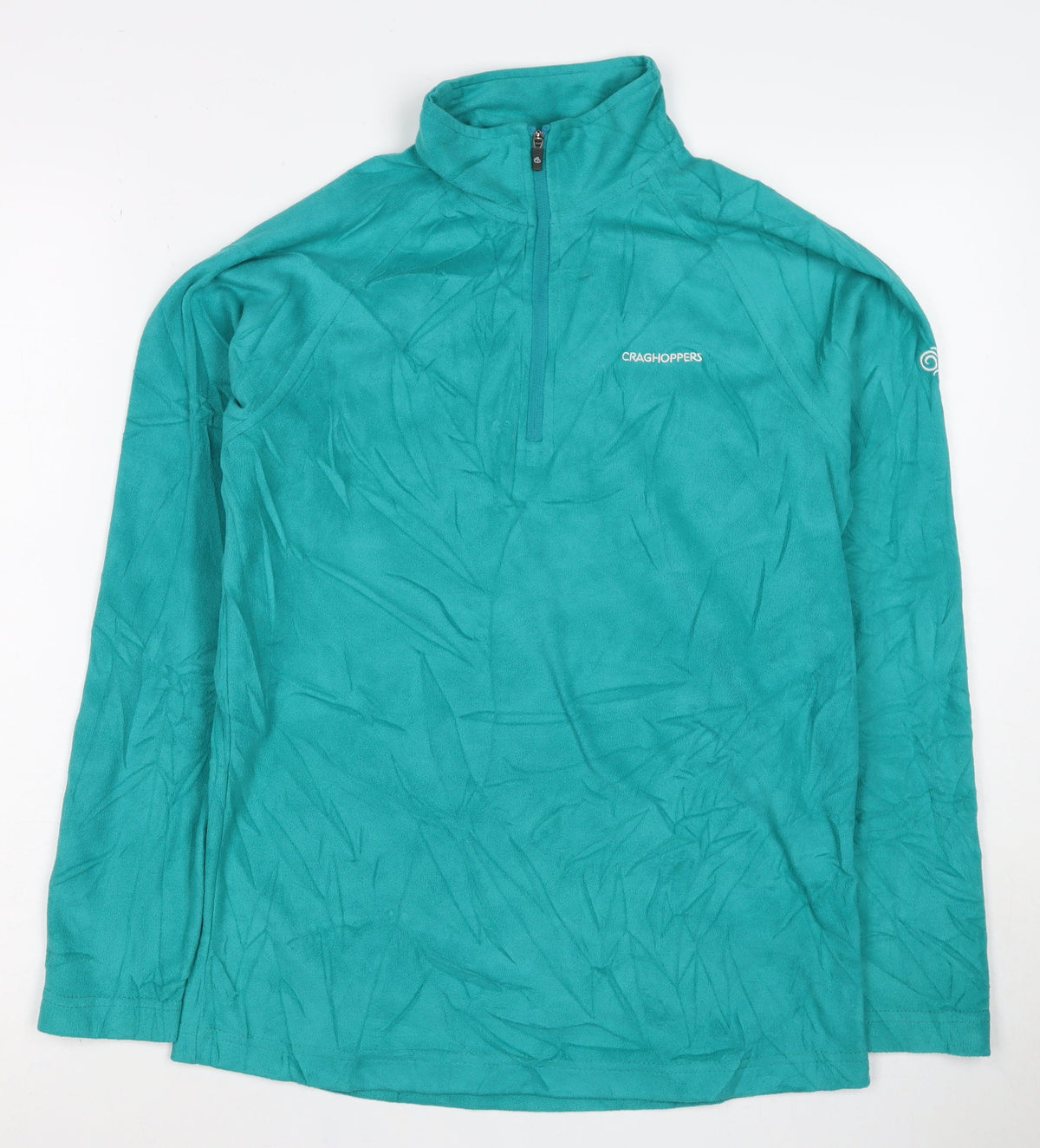 Craghoppers Women’s Green UK 8 Fleece 1/4 Zip Pullover Sweatshirt