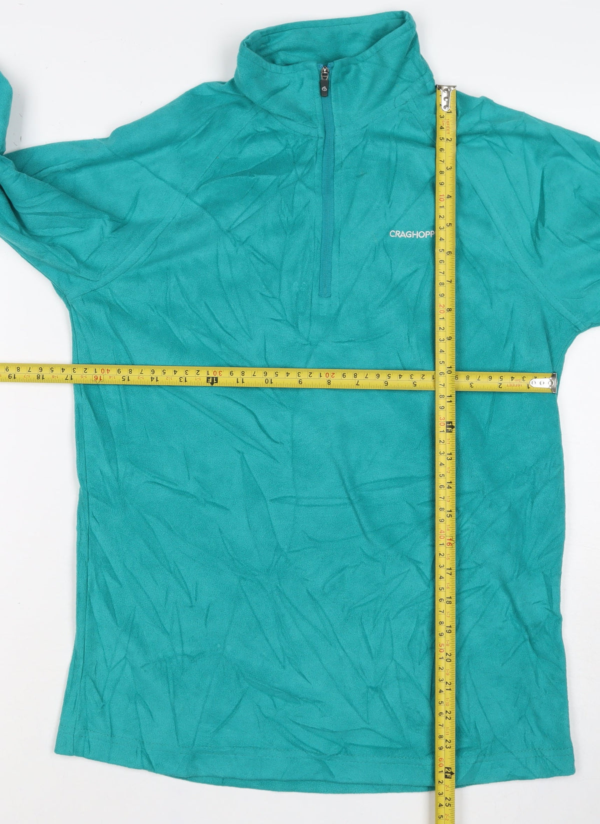Craghoppers Women’s Green UK 8 Fleece 1/4 Zip Pullover Sweatshirt