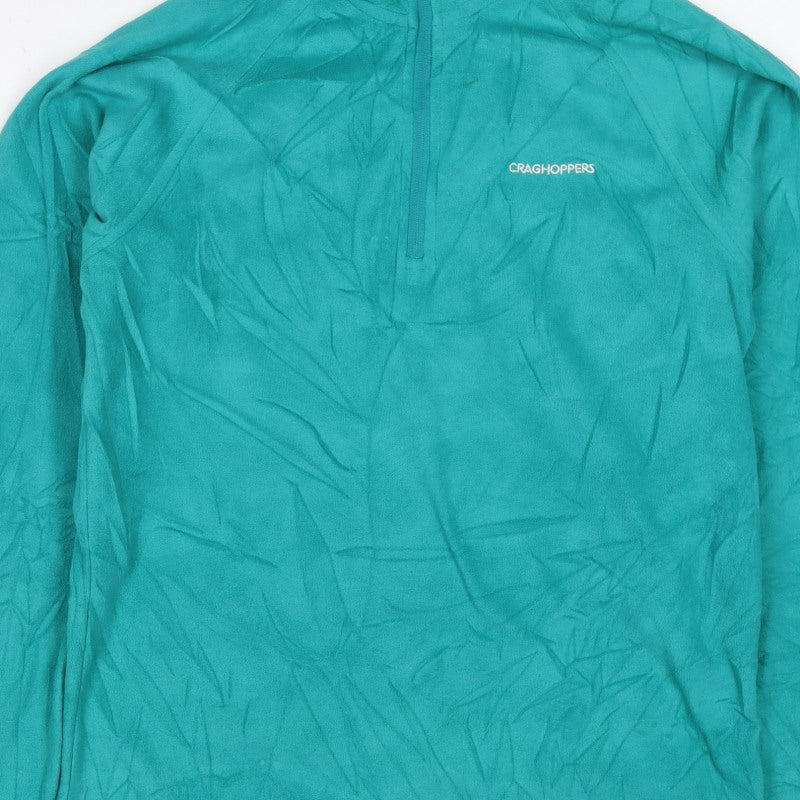 Craghoppers Women’s Green UK 8 Fleece 1/4 Zip Pullover Sweatshirt