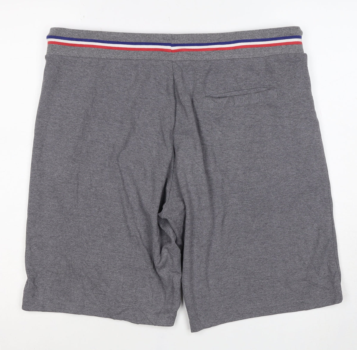 Next Men’s Grey L Sweat Shorts Drawstring Zip Pockets Sports