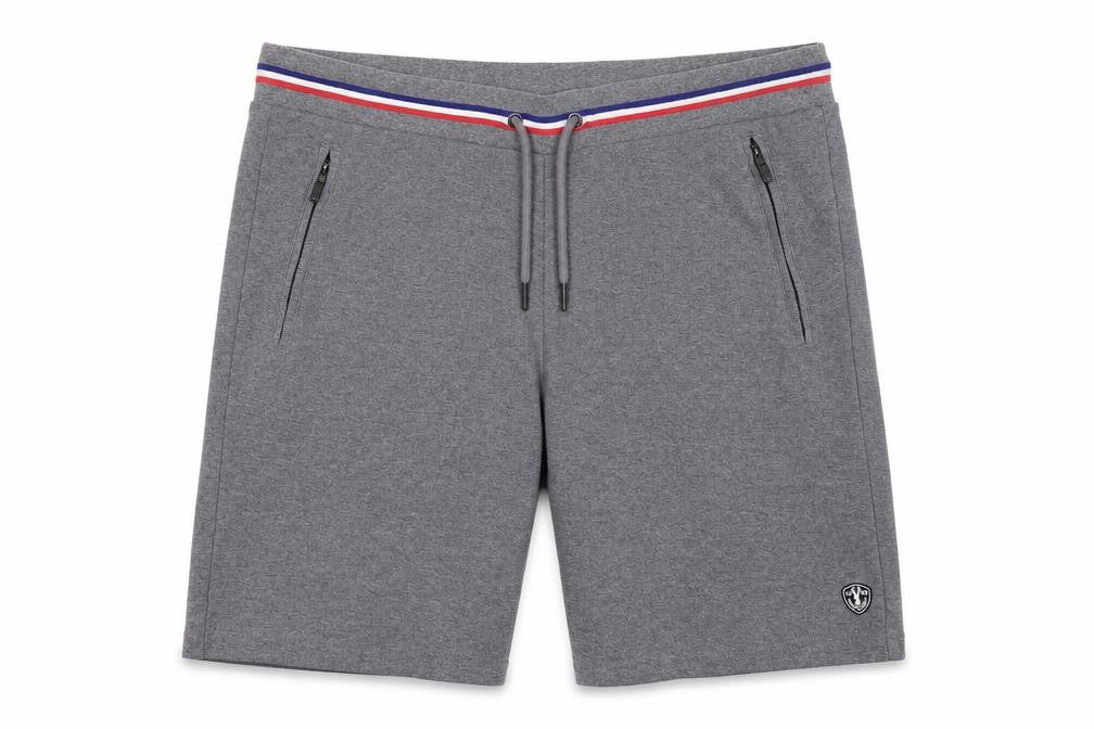 Next Men’s Grey L Sweat Shorts Drawstring Zip Pockets Sports