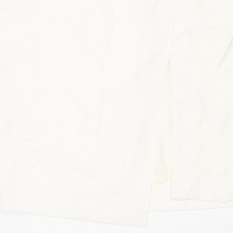 M&S Women White UK 14 Knee Length Wrap Button Skirt