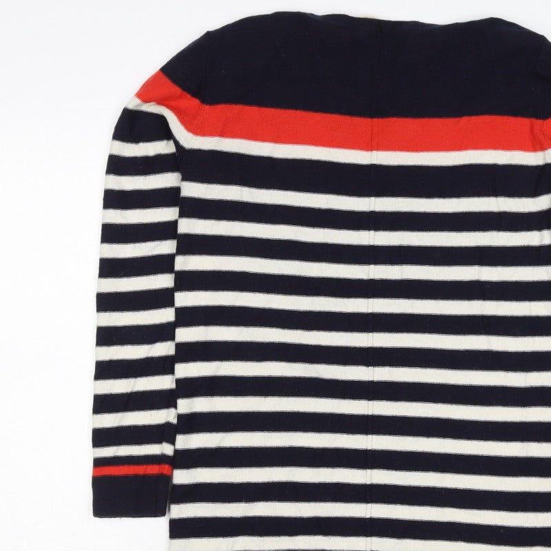 White Stuff Women’s Size 10 Navy Stripe Cotton Knit Jumper Dress