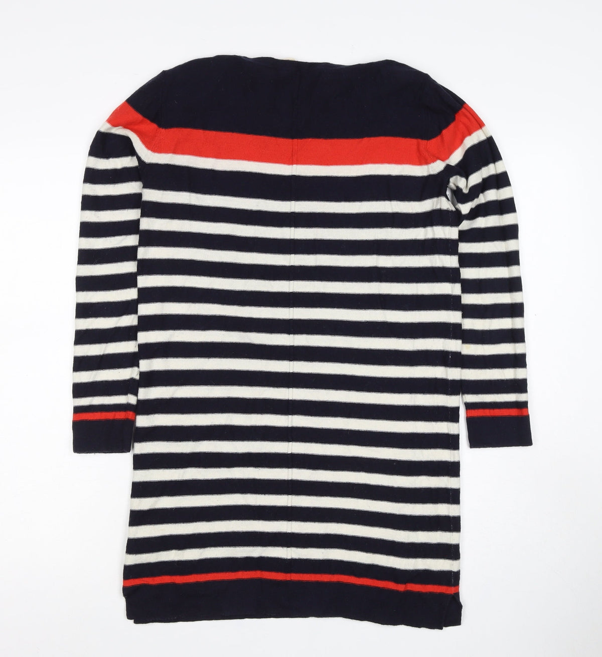 White Stuff Women’s Size 10 Navy Stripe Cotton Knit Jumper Dress