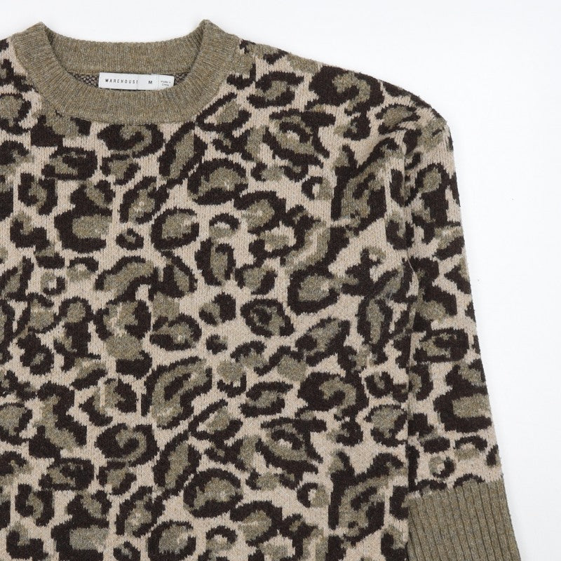 Warehouse Women’s Multicoloured Leopard Print Knit Jumper Size M