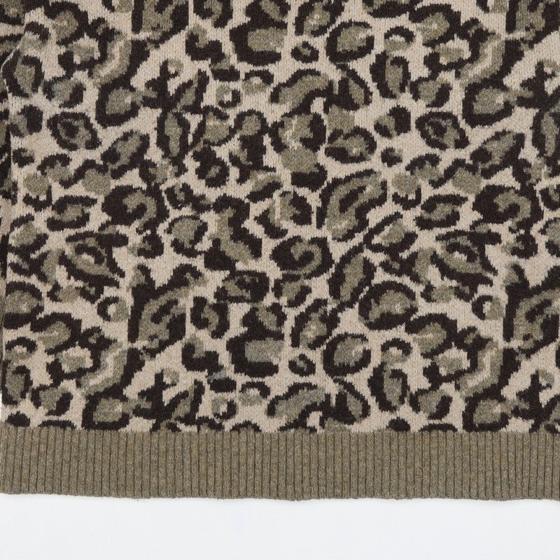 Warehouse Women’s Multicoloured Leopard Print Knit Jumper Size M