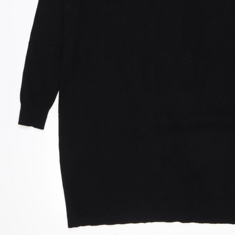Vero Moda Women’s Black M Crew Neck Long Sleeve Knit Pullover Jumper