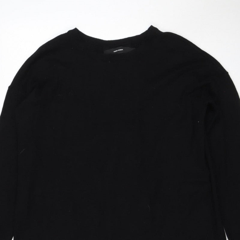 Vero Moda Women’s Black M Crew Neck Long Sleeve Knit Pullover Jumper