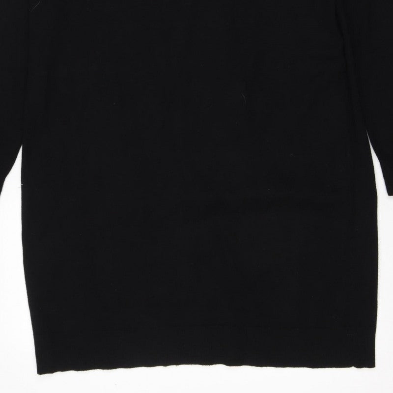Vero Moda Women’s Black M Crew Neck Long Sleeve Knit Pullover Jumper