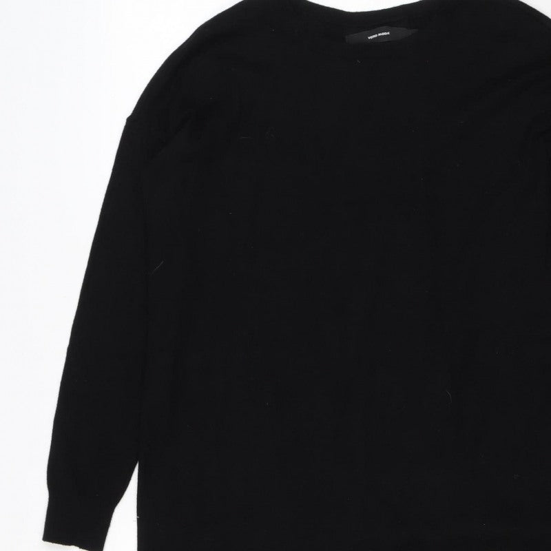Vero Moda Women’s Black M Crew Neck Long Sleeve Knit Pullover Jumper