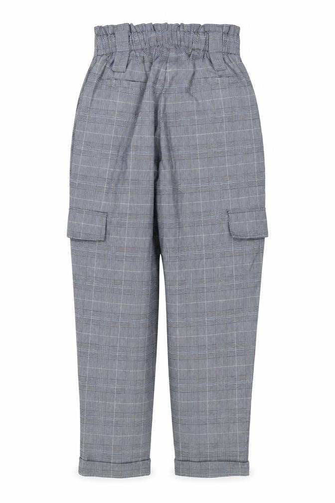 WHBM Women’s Blue Check Stretch Trousers UK 6 Regular