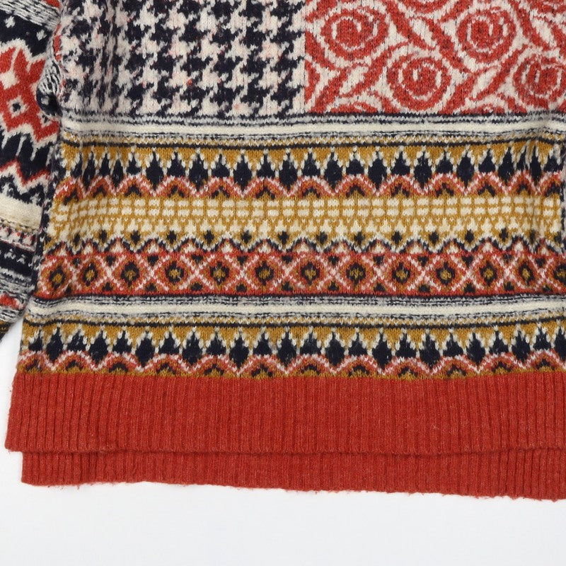 Desigual Women Multicoloured S Fair Isle Knit Pullover Jumper