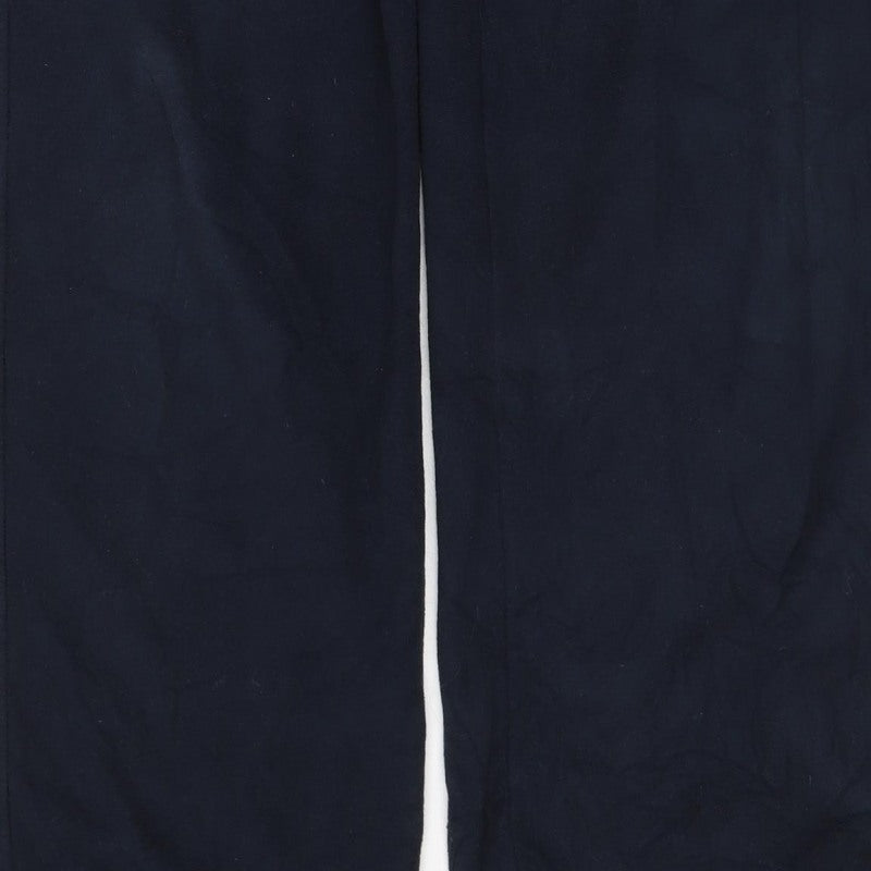Marks and Spencer Mens Navy L Track Pants Elastic Waist 35in Leg
