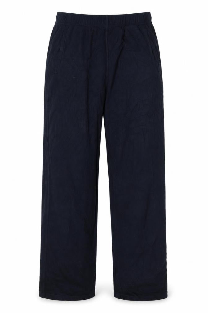 Marks and Spencer Mens Navy L Track Pants Elastic Waist 35in Leg