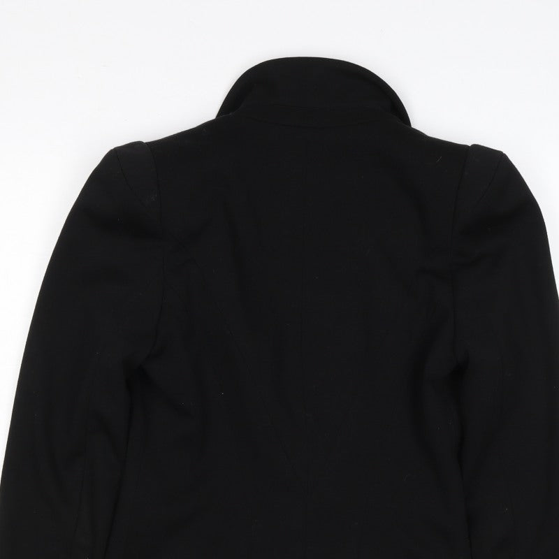 Next Women's Black UK 10 Double-Breasted Peak Lapel Blazer Jacket