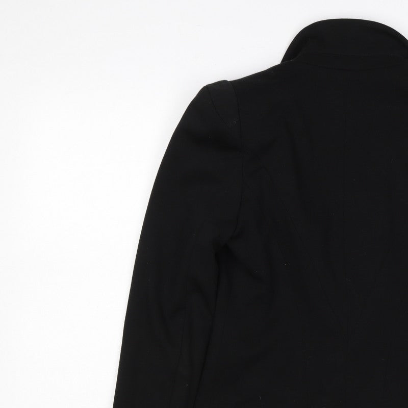 Next Women's Black UK 10 Double-Breasted Peak Lapel Blazer Jacket