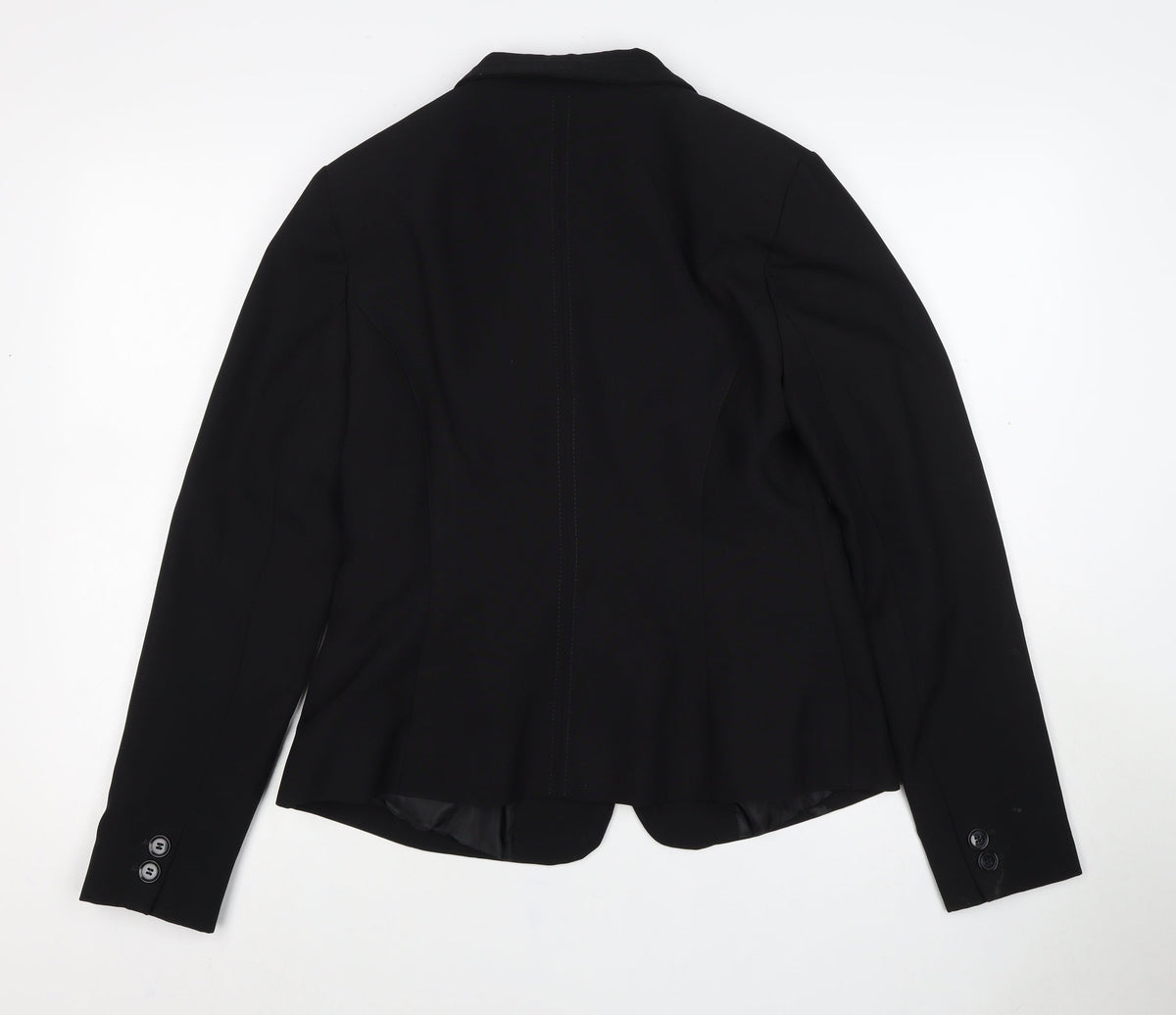 Primark Women’s Black UK 14 One Button Tailored Lined Blazer