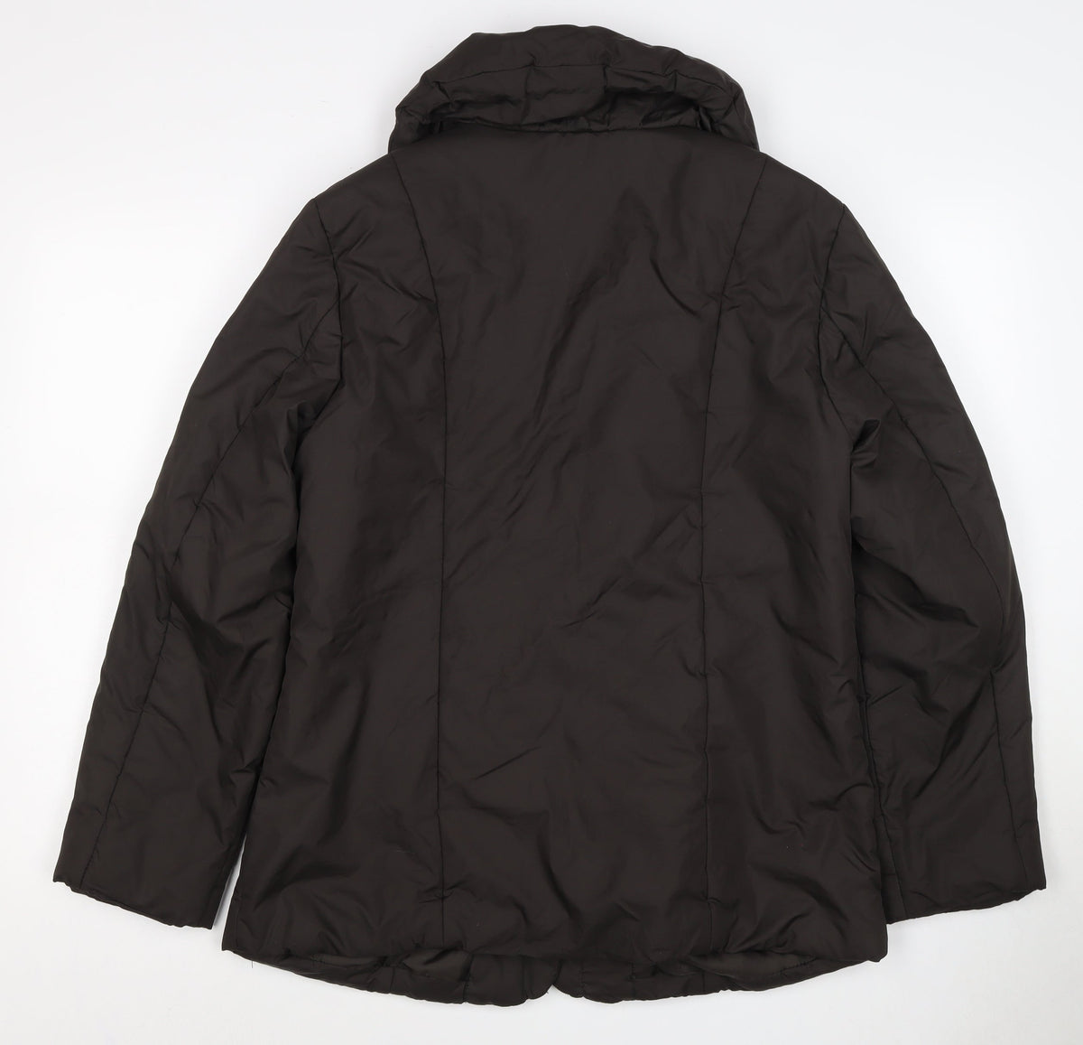 David Barry Women’s Black UK 12 Puffer Jacket Padded Zip Winter