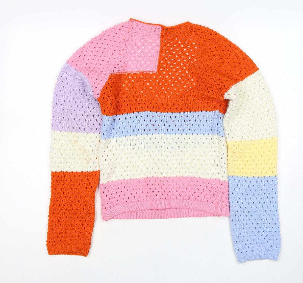 Saw It First Women’s Multicoloured M Open Knit Scoop Neck Jumper