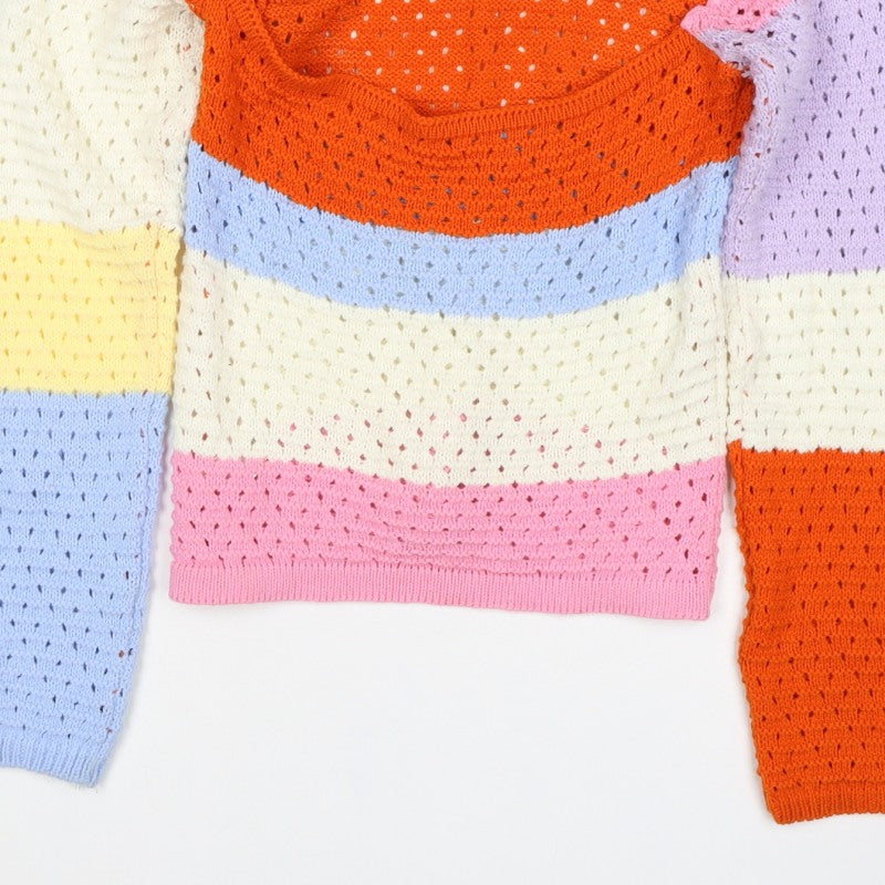 Saw It First Women’s Multicoloured M Open Knit Scoop Neck Jumper